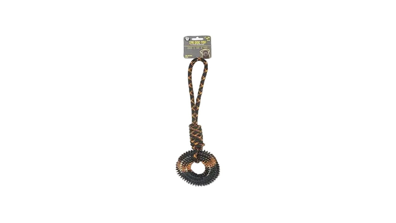 BLUE TPR SPIKE RING WITH ROPE