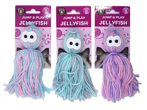 CAT TOY YARN JELLYFISH