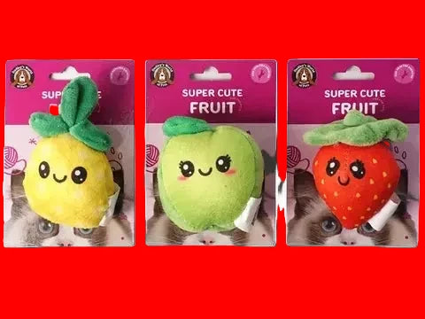 FRUIT PLUSH CAT TOY